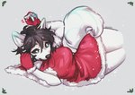Rating: s
ID: 3795742
Date: 2023-01-06 14:55:11 -0500
Status: active
Score: 97
2023 anthro arctic_fox black_hair black_nose black_sclera blue_eyes candy candy_cane canid canine christmas christmas_clothing clothed clothing dessert female fluffy fluffy_tail food fox fur gloves hair handwear hi_res holidays lying lyra_(lyra~floof) mammal on_side pinup pose red_clothing snow solo spuydjeks tail true_fox white_body white_fur post #3795742