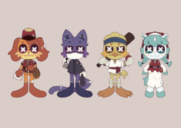 Rating: s
ID: 5672354
Date: 2025-06-27 23:33:20 -0400
Status: pending
Score: 10
2024 3_toes 4_fingers anthro avian barefoot beak bird brown_body brown_fur canid canine canis catnap_(poppy_playtime) chicken colored countershading craftycorn dogday_(poppy_playtime) domestic_cat domestic_dog equid equine feathers feet felid feline felis female fingers fur galliform gallus_(genus) gloves_(marking) group hi_res holding_baseball_bat holding_object horn kickinchicken leg_markings lim_limonn male mammal markings mask mob_entertainment mythological_creature mythological_equine mythology orange_beak orange_body orange_feathers phasianid plantigrade poppy_playtime purple_body purple_fur simple_background smiling_critters socks_(marking) tan_background toes unicorn wearing_hat wearing_mask white_body x_eyes post #5672354