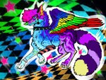 Rating: s
ID: 5588021
Date: 2025-05-21 09:29:12 -0400
Status: active
Score: 3
alternative_fashion ambiguous_gender bright_colors canid canine colorful_theme feral full-length_portrait fur hi_res mammal multicolored_body multicolored_fur portrait puppy_meats rottingxrooster scene_(fashion) solo sparklefur teeth wings post #5588021