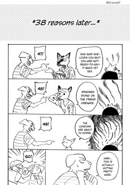 Rating: s
ID: 5605442
Date: 2025-05-28 20:27:06 -0400
Status: active
Score: 37
absurd_res anthro beastars bird_dog bodily_fluids canid canine canis clothed clothed_anthro clothed_male clothing collot_(beastars) comic coyote cronch_potato dialogue domestic_dog durham_(beastars) english_text fennec_fox fox fur group herding_dog hi_res humanoid_hands humor hunting_dog hyena jack_(beastars) labrador legoshi_(beastars) male mammal markings miguno_(beastars) old_english_sheepdog pastoral_dog retriever right_to_left sheepdog shirt signature sitting speech_bubble spots spotted_body spotted_fur spotted_hyena sweat tail teeth text time_skip topwear true_fox voss_(beastars) wolf wordplay post #5605442