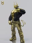Rating: s
ID: 5268460
Date: 2024-12-26 22:04:26 -0500
Status: active
Score: 5
2017 2_horns abs anthro astrological_symbol barazoku blonde_hair bovid bovine cattle clothed clothing footwear gold_paint gold_pants gold_shoes hair hi_res horn male mammal muscular muscular_anthro muscular_arms muscular_male navel paint_on_body pecs shoes sneakers solo symbol tail tail_tuft taurus_(symbol) topless tuft uleezoo western_zodiac_symbol yellow_eyes yellow_horn yellow_sclera post #5268460