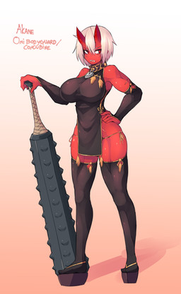 2017 armwear big_breasts breasts bridal_gauntlets clothed clothing club_(weapon) demon elbow_gloves english_text female footwear fully_clothed gloves gradient_background hair hand_on_hip hi_res horn humanoid japanese_clothing kanabō legwear lock melee_weapon muscular muscular_female not_furry oni open_mouth platform_footwear red_eyes red_skin sandals sharp_teeth simple_background sleeveless slit_pupils solo standing sub-res teeth text thigh_highs weapon white_hair
Rating: Safe
Score: 13
User: Cat-in-Flight
Date: May 24, 2018 2017 armwear big_breasts breasts bridal_gauntlets clothed clothing club_(weapon) demon elbow_gloves english_text female footwear fully_clothed gloves gradient_background hair hand_on_hip hi_res horn humanoid japanese_clothing kanabō legwear lock melee_weapon muscular muscular_female not_furry oni open_mouth platform_footwear red_eyes red_skin sandals sharp_teeth simple_background sleeveless slit_pupils solo standing sub-res teeth text thigh_highs weapon white_hair
Rating: Safe
Score: 13
User: Cat-in-Flight
Date: May 24, 2018