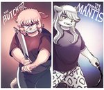 Rating: s
ID: 2310429
Date: 2020-06-27 21:39:54 -0400
Status: active
Score: 8
anthro big_breasts breasts butcher_knife canid canine canis cleaver_(knife) cutlery digital_media_(artwork) domestic_dog domestic_pig duo facial_scar female fur hi_res kishu_inu kitchen_knife kitchen_utensils knife korean_jindo mammal mixed_breed red_eyes ryonggay scar shaded sickle slightly_chubby soft_shading spitz suid suine sus_(pig) tools white_body white_fur yong-sil_(ryonggay) post #2310429