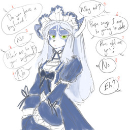 akitokit anthro blue_fur blue_hair breasts canine dialogue english_text eyelashes female frilly_hairband frown fur green_eyes hair hairband half-closed_eyes humor lolita_(fashion) long_hair mammal solo speech_bubble text unseen_character white_fur
Rating: Safe
Score: 2
User: ROTHY
Date: July 26, 2017 akitokit anthro blue_fur blue_hair breasts canine dialogue english_text eyelashes female frilly_hairband frown fur green_eyes hair hairband half-closed_eyes humor lolita_(fashion) long_hair mammal solo speech_bubble text unseen_character white_fur
Rating: Safe
Score: 2
User: ROTHY
Date: July 26, 2017
