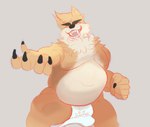 Rating: s
ID: 3932707
Date: 2023-03-15 20:44:44 -0400
Status: active
Score: 6
2017 5_fingers >:d anthro belly big_belly black_claws bottomwear canid canine canis chest_tuft claws clothed clothing cream_belly digital_drawing_(artwork) digital_media_(artwork) excited eyebrows eyes_closed fangs finger_claws fingers fist footprint front_view fur give_(gesture) grey_background loincloth male mammal moobs muscular muscular_thighs mythological_canine mythological_creature mythology nobodyshouse open_mouth open_smile overweight overweight_male pawprint portrait sharp_teeth simple_background smile solo standing tan_body tan_fur teeth thick_eyebrows three-quarter_portrait topless tuft werecanid werecanine werecreature werewolf white_bottomwear white_clothing white_loincloth wolf post #3932707