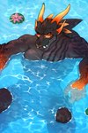 Rating: s
ID: 5594161
Date: 2025-05-24 01:28:16 -0400
Status: active
Score: 8
abs anthro black_body black_scales cyvor digital_drawing_(artwork) digital_media_(artwork) dinosaur eyebrow_piercing eyewear facial_piercing fangs glasses gojirasaurus hi_res horn hybrid kaiju lily_pad looking_at_viewer male muscular muscular_anthro muscular_male nose_piercing nose_ring nude_anthro nude_male orange_horn partially_submerged pecs piercing plant prehistoric_species pupils reptile ring_piercing scales scalie slit_pupils solo spinosaurid spinosaurus teeth theropod vegas_(cyvor) water wearing_glasses yellow_eyes post #5594161