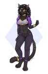 Rating: s
ID: 3075642
Date: 2021-12-16 17:47:59 -0500
Status: active
Score: 206
4_toes absurd_res accessory anthro barefoot bast bastet_(primonyr) black_body black_fur black_hair black_nose blush bottomwear bracelet breasts cheek_tuft claws clothed clothing colored_nails crop_top deity digital_media_(artwork) digitigrade domestic_cat dressuptober egyptian_mythology eye_of_horus f-r95 facial_tuft fangs feet felid feline felis female finger_claws fishnet_clothing fishnet_leotard full-length_portrait fur furgonomics gem gold_(metal) gold_jewelry gold_markings hair hair_accessory hair_jewelry hi_res inner_ear_fluff jacket jewelry leotard looking_at_viewer mammal markings middle_eastern_mythology midriff mythology nails navel necklace open_clothing open_jacket open_topwear pants pawpads paws portrait purple_bottomwear purple_clothing purple_jacket purple_pants purple_topwear ring_(jewelry) shirt simple_background solo standing tail tail_accessory tail_jewelry teeth toe_claws toes topwear tuft white_clothing white_crop_top white_shirt white_topwear yellow_eyes yellow_pawpads post #3075642
