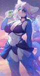 Rating: s
ID: 4857690
Date: 2024-06-16 15:59:02 -0400
Status: active
Score: 161
2024 4_fingers absurd_res accessory anthro aruurara beach bikini black_bikini black_clothing black_swimwear blue_body blue_eyes blue_fur blush bottle braided_hair breasts choker clothing container digital_media_(artwork) domestic_cat drinking eyebrow_through_hair eyebrows eyelashes felid feline felis female fingers fur green_eyes hair hair_accessory hair_tie hashimoto-chan heterochromia hi_res inner_ear_fluff jewelry kemono looking_at_viewer mammal navel necklace outside signature solo swimwear translucent translucent_hair tuft two-piece_swimsuit water_bottle white_body white_fur white_hair post #4857690