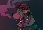 Rating: s
ID: 5593290
Date: 2025-05-23 17:29:42 -0400
Status: active
Score: 2
2023 2_horns accessory anthro beads beastofeuthanasia black_nose brown_facial_hair brown_goatee brown_horn bust_portrait canid canine chest_tuft clothed clothed_anthro clothed_male clothing colored digital_drawing_(artwork) digital_media_(artwork) english_description eyebrows facial_hair goatee gradient_background green_clothing green_eyebrows green_hair green_topwear hair hair_accessory hair_beads half-closed_eyes hi_res horn jewelry light lighting long_hair male mammal multicolored_hair narrowed_eyes necklace open_mouth portrait purple_hair red_eyes shaded side_view simple_background smoke smoke_from_mouth solo thick_eyebrows topwear tuft two_tone_hair yellow_sclera post #5593290