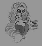 Rating: s
ID: 5633558
Date: 2025-06-10 17:39:29 -0400
Status: active
Score: 1
anthro bottomwear burger clothed clothing eyelashes felid female food hi_res holding_burger holding_food holding_object licking licking_lips licking_own_lips mammal markings marzipan_(tiggybloom) monochrome open_mouth pants shirt simple_background sitting solo striped_arms striped_markings striped_tail stripes t-shirt tail tail_markings tiggybloom tongue tongue_out topwear wide_hips post #5633558