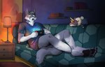 Rating: s
ID: 4809558
Date: 2024-05-26 21:33:39 -0400
Status: active
Score: 47
arcticlion bottomwear canid canine canis clothing crossed_ankles furniture gaming hi_res inside lounging male mammal nintendo nintendo_switch plushie ranga_(that_time_i_got_reincarnated_as_a_slime) shirt shorts sofa solo t-shirt tempest_wolf that_time_i_got_reincarnated_as_a_slime topwear wolf post #4809558
