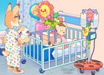 Rating: s
ID: 5591075
Date: 2025-05-22 16:20:14 -0400
Status: active
Score: 13
alternate_version_at_source anthro balloon child clothing curious domestic_cat dot_eyes duo eyewear feet felid feline felis flower fur get_well_soon glasses hat headgear headwear hi_res hindpaw holding_object holding_plushie hoopsiedasie hospital hospital_gown hospital_room in_crib inflatable iv_bag lagomorph leporid looking_aside male mammal medical_examination nub_tail onesydoo open_mouth paws plant plushie rabbit simple_eyes sitting standing tail tan_body tan_fur wearing_glasses young young_anthro young_male post #5591075