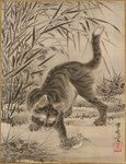 Rating: s
ID: 4414664
Date: 2023-11-14 16:47:06 -0500
Status: active
Score: 8
1887 19th_century absurd_res ambiguous_gender amphibian ancient_art brown_body brown_fur domestic_cat duo felid feline felis feral frog fur hi_res imminent_death japanese_text kawanabe_kyosai mammal open_mouth painting_(artwork) paws plant quadruped size_difference snout striped_body striped_fur stripes struggling tail text traditional_media_(artwork) yellow_sclera post #4414664