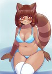 Rating: s
ID: 4851502
Date: 2024-06-14 01:13:08 -0400
Status: active
Score: 112
anthro bangs biped blue_background blue_bra blue_clothing blue_panties blue_underwear blunt_bangs bra breasts brown_body brown_fur brown_hair canid canine cleavage clothed clothing eyebrow_through_hair eyebrows female fur hair hair_tubes kemono legwear looking_at_viewer mammal medium_breasts multicolored_body multicolored_fur navel orange_eyes panties pupils raccoon_dog short_hair simple_background sitting slightly_chubby smile solo tail tanuki thigh_highs translucent translucent_hair tsukareta-inu_no_anime underwear unousaya white_clothing white_legwear white_pupils white_thigh_highs post #4851502
