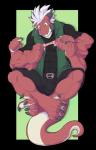 Rating: s
ID: 1903361
Date: 2019-06-15 02:34:54 -0400
Status: active
Score: 23
alpha_channel anthro belt biped bottomwear chinese_finger_trap clothed clothing digitigrade dragon fully_clothed horn male multi_arm multi_limb mythological_creature mythological_scalie mythology scalie shirt shorts sitting solo spidersnax_(artist) tail thick_tail topwear vest post #1903361
