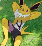 Rating: s
ID: 5466027
Date: 2025-03-30 12:16:03 -0400
Status: active
Score: 99
5_toes anthro anthrofied barefoot black_inner_ear bottomwear character_name clothed clothing dahecksajerry eeveelution feet fur generation_1_pokemon grass hands_behind_head hi_res humanoid_feet jolteon looking_at_viewer lying multicolored_bottomwear multicolored_clothing multicolored_shirt multicolored_shorts multicolored_topwear nintendo on_back photo_background photography_(artwork) pierrot_(dahecksajerry) plant plantigrade pokemon pokemon_(species) pokemorph shadow shirt shorts smile solo text toes topwear white_body white_fur yellow_body yellow_ears yellow_fur post #5466027