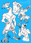Rating: s
ID: 3693345
Date: 2022-11-15 19:29:29 -0500
Status: active
Score: 15
aaron_(war-bird) absurd_res accipitrid accipitriform anthro avian bald_eagle beak belt beverage bird black_sclera bomber_jacket book bottomwear clothing coffee eagle feathers feet gun handgun hi_res jacket male mature_male muscular muscular_male nonpack pistol radrangy ranged_weapon sea_eagle shaving shorts sketch_page solo tail tail_feathers talon_hands talons toes topwear towel war-bird weapon post #3693345