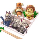 Rating: s
ID: 2365420
Date: 2020-08-10 17:15:47 -0400
Status: active
Score: 26
1:1 accipitrid accipitriform animal_crossing avian beak bento_box bird black_body black_fur blonde_hair blue_eyes book buzz_(animal_crossing) canid canine canis chopsticks clothing domestic_cat eagle equid equine eyewear fang_(animal_crossing) felid feline felinge felis food fur game_unicorn01 glasses grey_body grey_fur group hair lion male mammal nintendo pantherine raymond_(animal_crossing) rex_(animal_crossing) roscoe_(animal_crossing) semi-anthro wolf yellow_eyes post #2365420