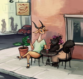 2016 2_toes 3_fingers absurd_res antelope aurelina_canidae beverage blonde_hair cafe canine clothed clothing coffee crossed_legs disney duo_focus ear_piercing fan_character female female/female footwear gazelle gazelle_(zootopia) group hair hi_res high_heels holding_cup male mammal omnipotanager outside piercing pink_hair plant shoes sign sitting slightly_chubby table text toes wolf zootopia
Rating: Safe
Score: 16
User: BooruHitomi
Date: September 10, 2017 2016 2_toes 3_fingers absurd_res antelope aurelina_canidae beverage blonde_hair cafe canine clothed clothing coffee crossed_legs disney duo_focus ear_piercing fan_character female female/female footwear gazelle gazelle_(zootopia) group hair hi_res high_heels holding_cup male mammal omnipotanager outside piercing pink_hair plant shoes sign sitting slightly_chubby table text toes wolf zootopia
Rating: Safe
Score: 16
User: BooruHitomi
Date: September 10, 2017