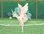 Rating: s
ID: 5542991
Date: 2025-05-01 23:36:21 -0400
Status: active
Score: 5
ball detailed_background digital_media_(artwork) equid equine eyes_closed feathered_wings feathers female feral friendship_is_magic grass hair hasbro hedge hi_res holding_object_in_mouth horn mammal my_little_pony mythological_creature mythological_equine mythology net plant ponytail princess_celestia_(mlp) running saskaw shrub solo sport sweatband tennis tennis_ball tennis_court tennis_net tennis_racket white_body winged_unicorn wings post #5542991