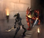Rating: s
ID: 3702354
Date: 2022-11-20 04:29:57 -0500
Status: active
Score: 7
5_fingers 5_toes absurd_res anubian_jackal barefoot black_body black_skin bottomwear brick_wall canid canine canis clothed clothing egyptian egyptian_mythology escape feet ferroth fingers guard hair hi_res jabari_(megajeff1989) jackal khopesh loincloth loincloth_only long_hair mammal melee_weapon middle_eastern_mythology muscular mythology navel nipples partially_clothed pecs rags red_body red_skin scar set_(species) smile stairs sword teeth toes topless torch wall_(structure) weapon whip_mark post #3702354