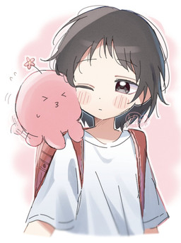 Rating: s
ID: 5710104
Date: 2025-07-15 08:31:52 -0400
Status: active
Score: 8
2025 >3< alien ambiguous_gender animal_on_shoulder backpack black_eyes black_hair cephalopod child clothing coleoid female female/ambiguous flower hair hi_res human kuze_shizuka mammal marine mollusk nnu-anu-kf octopodiform octopus one_eye_closed pink_body pink_flower pink_skin plant randoseru red_bag shirt short_hair short_sleeved_shirt short_sleeves t-shirt takopi's_original_sin topwear white_clothing white_shirt white_topwear young yunagi_(yng_hoti) post #5710104
