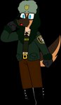 Rating: s
ID: 4482219
Date: 2023-12-19 16:10:25 -0500
Status: active
Score: 7
2017 4_fingers absurd_res alpha_channel anthro belt belt_buckle biped black_belt black_clothing black_gloves black_handwear black_necktie black_nose blue_eyes bottomwear brown_body brown_bottomwear brown_clothing brown_countershading brown_fur brown_markings brown_pants brown_tail buckle canid canine canis chokovit_(artist) clothed clothed_anthro clothed_male clothing coat colored countershade_face countershade_fur countershade_neck countershading digital_drawing_(artwork) digital_media_(artwork) domestic_dog english_text eyebrow_through_hat eyebrows feet fingers fist fur german_shepherd glistening gloves hair handwear hat headgear headwear herding_dog hi_res jacket jay_shepherd male male_anthro mammal markings necktie no_pupils open_mouth pants pastoral_dog pointy_ears police police_officer police_uniform prick_ears sheriff simple_background solo tail tan_body tan_countershading text text_on_clothing text_on_topwear text_on_vest toes topwear translucent uniform ushanka vest white_clothing white_text white_topwear winter_clothing yellow_text post #4482219