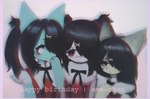 Rating: s
ID: 5550596
Date: 2025-05-05 11:40:58 -0400
Status: active
Score: 1
3_fingers :3 accessory ame-chan anthro bangs black_eyebrows black_hair black_lips black_nose black_ribbon blush canid canine clothing empty_eyes english_text exclamation_point eyebrows eyelashes felid feline female fingers fluffy fluffy_chest fur green_body green_ears group hair hair_accessory hairclip hand_on_chest hand_on_face hasukii hazuki_mikami_(hasukii) hi_res kemono lips long_hair looking_at_another looking_at_viewer mammal mynt_(kittery) needy_streamer_overload no_pupils noseless one_eye_obstructed pigtails pointy_ears prick_ears pupils red_clothing red_eyes red_hair_tie red_topwear ribbons smile suspenders tan_body tan_ears tan_fur text tied_hair tired tired_eyes topwear trio white_body white_eyelashes white_eyes yellow_eyes post #5550596
