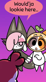 Rating: s
ID: 5364303
Date: 2025-02-10 16:18:18 -0500
Status: active
Score: 146
9:16 animated anthro bovid canon_couple caprine cheeseburger_costume cheezborger_(chikn_nuggit) chikn_nuggit claws clothing cofi_(chikn_nuggit) costume domestic_cat felid feline felis female female/female group hair hand_holding hawt_saus_(chikn_nuggit) hi_res humor jealous kyrakupetsky male mammal pink_hair rodent romantic romantic_couple sciurid sheep short_playtime sound tree_squirrel trio webm wolf_costume post #5364303