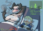 Rating: s
ID: 4732140
Date: 2024-04-20 14:01:02 -0400
Status: active
Score: 1195
absurd_res after_sex after_sex_smoking afterglow anthro bandeau bed bethesda_game_studios big_breasts bite_mark blush breasts chest_wraps cigarette clothing deathclaw duo english_text fallout female female_on_human furniture gameplay_mechanics gui hand_behind_head head_on_pillow health_bar hi_res horn human human_on_anthro i_love_when_ppl_draw_ships_like_this interspecies larger_female male male/female male_on_anthro mammal meme microsoft on_bed pillow quest_complete reptile scalie size_difference smaller_human smaller_male smile smoke smoking smoking_cigarette text topwear torn_clothing trashyy_noway under_covers vault_boy vault_suit wraps post #4732140