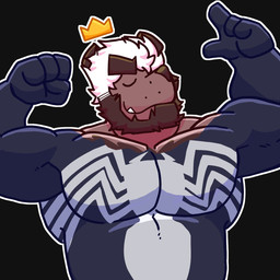 Rating: s
ID: 5768978
Date: 2025-08-10 04:45:07 -0400
Status: active
Score: 5
1:1 4_fingers anthro bear beard clothing crown duo eyes_closed facial_hair fingers flexing goo_transformation goro_draws headgear hi_res male male/male mammal marvel muscular muscular_male sharp_teeth suit suit_transformation symbiote teeth transformation venom_(marvel) post #5768978