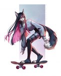 Rating: s
ID: 5658458
Date: 2025-06-21 15:36:44 -0400
Status: active
Score: 9
anthro black_hair canid canine cheek_tuft clothed clothing eyelashes facial_tuft female fishnet_clothing fishnet_legwear fur grey_body grey_fur hair hi_res inner_ear_fluff legwear long_hair mammal marie_merkh markings mouth_closed pink_eyes pink_hair pink_markings pink_nose side_view simple_background skateboard solo topwear tuft vehicle white_clothing white_inner_ear_fluff white_topwear post #5658458