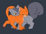 Rating: s
ID: 5374920
Date: 2025-02-15 12:16:49 -0500
Status: active
Score: 33
2024 4:3 bloowolfy domestic_cat duo felid feline felis female feral feral_on_feral firestar_(warriors) fur graystripe_(warriors) grey_background grey_body grey_fur male male/male mammal open_mouth open_smile orange_body orange_fur simple_background smile tail tongue warriors_(book_series) post #5374920