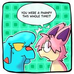 Rating: s
ID: 5420048
Date: 2025-03-08 12:29:09 -0500
Status: active
Score: 34
1:1 blue_body blue_fur bodily_fluids chubledoodles comic dialogue duo english_text eyewear felid feline feral fur generation_2_pokemon generation_3_pokemon glasses long_ears looking_at_another male mammal nintendo one_panel_comic open_mouth pattern_background phanpy pink_body pink_fur pokemon pokemon_(species) pokemon_mystery_dungeon proboscidean proboscis_(anatomy) realization shocked simple_background skitty speech_bubble spike_chunsoft sweat sweatdrop tan_body tan_fur text trunk_(anatomy) wearing_glasses post #5420048