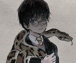 Rating: s
ID: 5367817
Date: 2025-02-12 07:48:30 -0500
Status: active
Score: 11
ambiguous_gender clothed clothing duo eyewear feral forked_tongue glasses green_eyes gryffindor hair harry_potter harry_potter_(series) hi_res human male mammal python reptile roboto_(artist) scalie short_hair snake tongue post #5367817