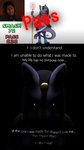Rating: s
ID: 3281413
Date: 2022-04-16 02:08:36 -0400
Status: active
Score: 176
9:16 absurd_res ambiguous_gender anthro black_background bodily_fluids crying distorted_text english_text fakemon felid feline game_theory glowing_pupils hair head_down hi_res hulifier human jewelry looking_down mammal markiplier necklace neferkiti purple_body real_world simple_background smash_or_pass solo tears text post #3281413