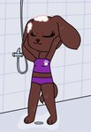Rating: s
ID: 3372010
Date: 2022-06-04 08:55:20 -0400
Status: active
Score: 10
2022 anthro bathing bikini bikini_bottom bikini_top biped bird_dog breasts brown_body brown_fur brown_nose bubble canid canine canis clothed clothing cocker_spaniel digital_drawing_(artwork) digital_media_(artwork) dog_ears dog_tail domestic_dog drain evelyn_(pazymomo) eyelashes eyes_closed female flat_colors footprint fully_clothed fur hi_res hunting_dog inside mammal midriff navel pawprint pawprint_bikini pawprint_swimwear paws pazymomo purple_bikini purple_bikini_bottom purple_bikini_top purple_clothing purple_swimwear shower showering smile solo spaniel standing swimwear tail tankini topwear two-piece_swimsuit wet post #3372010