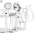 Rating: s
ID: 5552331
Date: 2025-05-06 03:48:19 -0400
Status: pending
Score: 1
ambiguous_gender anthro artist_logo biped blush bodily_fluids cable cardigan chimeracauldron collar computer digital_drawing_(artwork) digital_media_(artwork) ear_piercing electronics emanata furniture heart_symbol hi_res laptop leaf logo monochrome motion_lines piercing pixelated pixelated_text simple_background sitting solo sound_effects species_request speech_bubble sweat table typing white_background post #5552331