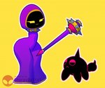 Rating: s
ID: 5643156
Date: 2025-06-15 00:47:16 -0400
Status: pending
Score: 15
2024 3d_(artwork) 3d_animation :3 :< animated armless artist_name big_butt black_body black_spikes black_tail blonde_eyelashes butt clothing collar digital_media_(artwork) duo exclamation_point eyelashes female female_humanoid feral floating_object frown humanoid imp knock-kneed larger_female larger_humanoid looking_at_another looking_down looking_down_at_another male male_feral malice_(pinkmoth) narrowed_eyes onomatopoeia open_mouth open_smile outline pathetic_critter pink_text purple_clothing purple_robe robe sharpybutts short_playtime simple_background size_difference smaller_feral smaller_male smile sound_effects spiked_collar spikes spikes_(anatomy) staff standing tail text thick_thighs url watermark white_outline wide_hipped_female wide_hipped_humanoid wide_hips yellow_background yellow_collar yellow_eyes yellow_mouth post #5643156