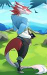 Rating: s
ID: 1927762
Date: 2019-07-09 18:57:11 -0400
Status: active
Score: 32
anthro bottomwear claws clothed clothing day detailed_background digital_media_(artwork) dragon female fingerless_gloves footwear fur furgonomics furred_dragon furred_scalie gloves grass handwear holding_object horn kaerufrog looking_at_viewer looking_back mythological_creature mythological_scalie mythology nintendo outside pants plant rear_view red_body red_fur scalie sergal sheikah_slate shirt sky smile solis_omau solo tablet_computer tail tail_tuft the_legend_of_zelda toe_claws toeless_footwear topwear tuft tunic post #1927762