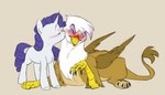 Rating: s
ID: 5093321
Date: 2024-10-04 11:23:43 -0400
Status: active
Score: 27
absurd_res avian blush crack_ship doodlemark duo embarrassed equid equine female female/female friendship_is_magic gilda_(mlp) gryphon hasbro hi_res horn horse kissing_cheek mammal my_little_pony mythological_avian mythological_creature mythological_equine mythology one_eye_closed pony rarity_(mlp) unicorn post #5093321