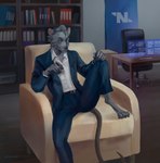 Rating: s
ID: 5051523
Date: 2024-09-15 05:31:37 -0400
Status: active
Score: 7
absurd_res anthro book bookshelf chair cigar computer container electronics filing_cabinet flag floor folder furniture greg_friskevich grey_wall hand_on_chair hand_on_knee hand_on_leg hi_res holographic_screen looking_at_viewer male mammal murid murine nanotrasen office office_chair on_chair paws provinsske rat rat_ears rat_tail red_eyes rodent serious_face sitting sitting_on_chair solo space_station_13 table tail wood wood_floor wood_furniture wood_table post #5051523
