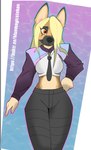 Rating: s
ID: 5378797
Date: 2025-02-17 03:09:00 -0500
Status: active
Score: 13
absurd_res anthro black_bottomwear black_clothing black_nose black_pants blonde_hair bluemagicsteban bottomwear brown_body brown_fur canid canine canis clothing crop_top domestic_dog exposed_belly female front_view fur german_shepherd grey_body grey_fur hair herding_dog hi_res humanoid iridescent iris_(bluemagicsteban) jacket long_hair mammal necktie orange_eyes pants pastoral_dog purple_clothing purple_jacket purple_topwear shirt solo standing topwear post #5378797
