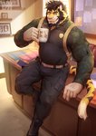 Rating: s
ID: 5654582
Date: 2025-06-19 23:35:32 -0400
Status: pending
Score: 2
2021 absurd_res anthro artist_logo badge beard belt belt_buckle beverage black_boots black_bottomwear black_clothing black_footwear black_hair black_pants black_shirt black_stripes black_topwear blue_eyes boots bottomwear brown_belt buckle bulletin_board camo camo_print chair clothing coffee coffee_mug container cup desk dossier facial_hair fangs felid files finger_claw folder footwear fur furniture gesture glass_case green_sleeves hair hand_on_desk hi_res holding_container holding_cup holding_mug holding_object leaning_on_table logo male mammal markings medal michael_(myokuju) mug muscular muscular_anthro muscular_male office office_chair pantherine pants physen pink_nose pinky_out sabertooth_(anatomy) shirt shoes silver_belt_buckle solo steam striped_body striped_fur striped_markings striped_tail stripes table tail tail_markings tail_on_desk tail_on_furniture teeth tiger topwear vein watermark white_body white_fur window yellow_body yellow_fur post #5654582