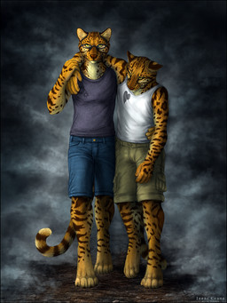2018 4_toes 5_fingers anthro barefoot detailed_background digital_media_(artwork) digitigrade duo eyewear feline fur glasses green_eyes male mammal ocelot sidonie spots spotted_fur standing toes
Rating: Safe
Score: 2
User: Millcore
Date: June 19, 2018 2018 4_toes 5_fingers anthro barefoot detailed_background digital_media_(artwork) digitigrade duo eyewear feline fur glasses green_eyes male mammal ocelot sidonie spots spotted_fur standing toes
Rating: Safe
Score: 2
User: Millcore
Date: June 19, 2018