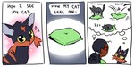 Rating: s
ID: 5653589
Date: 2025-06-19 14:05:22 -0400
Status: active
Score: 19
2025 2:1 3_panel_comic ambiguous_gender black_body black_fur black_nose black_text cheek_tuft comic duo english_text exclamation_point eyebrows eyes_closed facial_tuft felid feline feral flavia-elric fur generation_7_pokemon hair human litten mammal motion_lines mouth_closed nintendo paws pillow pokemon pokemon_(species) pupils red_body red_fur sound_effects sparkles text tuft yellow_eyes post #5653589