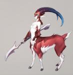 Rating: s
ID: 2097888
Date: 2019-12-28 11:28:04 -0500
Status: active
Score: 32
black_hooves blizzard_entertainment blue_eyes blue_sclera breasts brown_body brown_fur brown_hair cervine cervine_taur deer deer_taur dryad dryad_(warcraft) faun featureless_breasts female fur hair hi_res hooves horn humanoid_pointy_ears mammal mammal_taur melee_weapon multicolored_horn nude pointy_ears polearm raised_tail small_breasts solo spear tail taur vorkai warcraft weapon white_body white_eyes white_fur post #2097888
