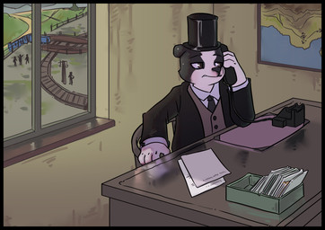 Rating: s
ID: 5700164
Date: 2025-07-10 20:00:07 -0400
Status: pending
Score: 4
2025 absurd_res alternate_species anthro background_character brown_eyes canid canine canis clothing crowskull desk digital_media_(artwork) domestic_dog electronics field furniture furrification gordon_the_big_engine hat headgear headwear hi_res male mammal map mattel multicolored_body office paper paper_stack phone phone_call railway_track sir_topham_hatt staffordshire_bull_terrier steam_locomotive suit table the_railway_series thomas_and_friends top_hat train vehicle window post #5700164