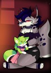 Rating: s
ID: 4592831
Date: 2024-02-11 13:59:41 -0500
Status: active
Score: 5
absurd_res anthro black_nose bra breasts canid canid_demon canine canis clothing collar dark_hair demon digital_media_(artwork) e-01 ear_piercing eyes_closed fangs female flesh_tunnel fur gauged_ear green_body green_fur grey_body grey_fur hair hellhound hellverse hi_res inclementia industrial_piercing mammal multicolored_body multicolored_fur mythological_canine mythological_creature mythology piercing purple_hair red_eyes red_sclera romantic romantic_couple simple_background size_difference smile tail teeth torn_clothing two_tone_body two_tone_fur underwear white_body white_fur wolf zerian_(species) zero_one post #4592831