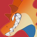 Rating: s
ID: 4046110
Date: 2023-05-11 13:04:25 -0400
Status: active
Score: 17
1:1 ambiguous_gender clenched_teeth fin head_fin hi_res horn input-command kobold kurindai_(downhillcarver) nonbinary_(lore) orange_body red_background scalie sharp_teeth simple_background solo teeth post #4046110